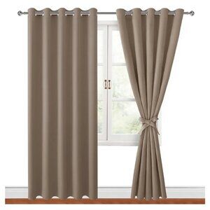 Camel colored Blackout curtains